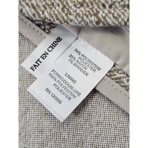 AMANDA + CHELSEA Women's XL Beige Single Button Blazer Suit Coat Sport Jacket - Picture 8 of 9